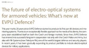 Napsali o nás: Budoucnost elektro-optických systémů pro obrněná vozidla