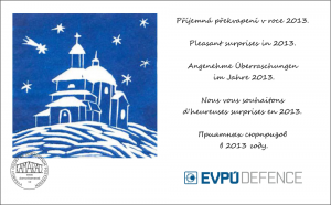 Kolektiv EVPU Defence přeje klidné Vánoce a šťastný nový rok!